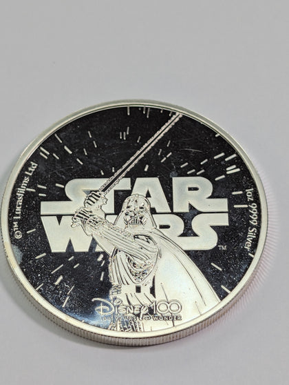 1oz Silver Coin - Disney100 - Samoa - Charles III Five Dollars