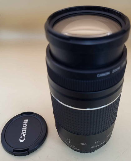 Canon EF - 75-300MM f/ 4-5.6 III - Black Lens