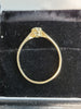 18ct Yellow Gold Ring with Clear Stone - Size N - 1.7g