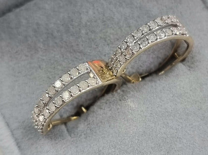 9ct Gold Diamond Earrings