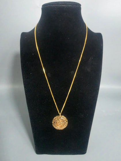 9CT Gold Necklace With Pendent 6.3G 375 18
