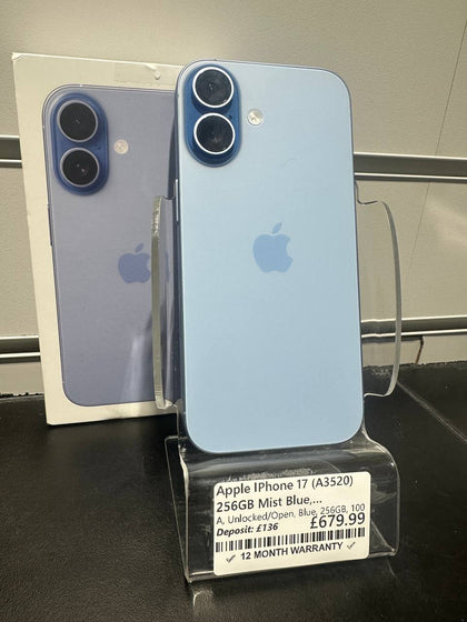 Apple iPhone 17 (A3520) 256GB Mist Blue, Unlocked