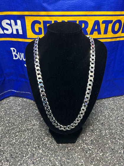 Silver chain 110.9G stamped 925 Length: Approx. 28