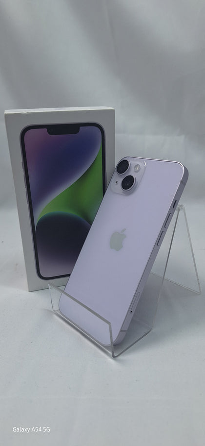 Apple iPhone 14 128GB smartphone purple boxed 97% Batt health