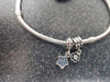 ** SALE ** Women's Pandora Silver Bracelet & 3 Individual Charms
