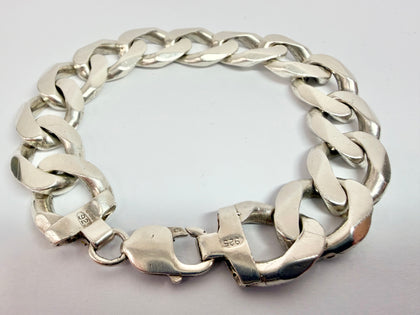 925 Silver Curb link bracelet 9