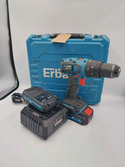 Erbauer ECD18-LI-2 Brushless Combi Drill With 2x 4.0Ah 18V Batteries And Charger, Cased