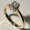 18CT Gold Diamond Ring Size N 1/2