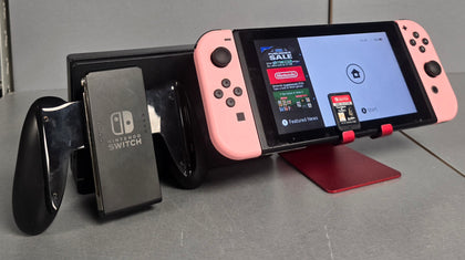 Switch Console, 32GB HAC-001 + Pink Joy-Con + 1 Game