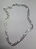 Heavy silver figaro chain