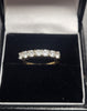 14ct Yellow Gold Ring With Cubic Zicona Stones - 2.68G - Size N. Hallmarked