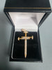 18CT Gold Cross Pendent 7.3G 1.5'' IN LENGTH