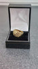 375 9CT HALLMARKED, YELLOW GOLD RING, PATCH WORK, SIZE N, 3.37G