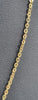 18ct gold anklet with pendant