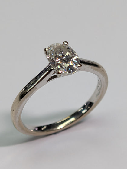18ct White Gold Lab Grown Diamond Ring