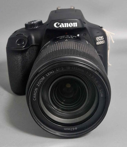 Canon EOS 4000D 18MP With Canon EF-S 18-135mm F/3.5-5.6 IS USM - With Mic & Battery