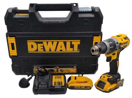 DeWalt 18V XR Brushless Hammer Drill Driver, Hard Case and 2 18 Volt 2.0AH Batteries.