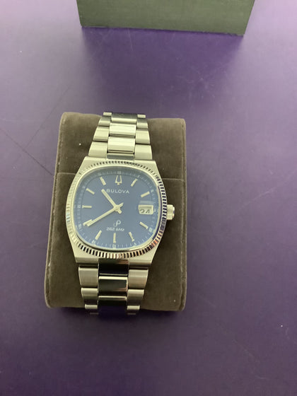 Bulova super Seville blue bw watch