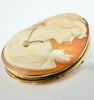 9ct yellow gold cameo broach