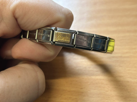 nomination bracelet  with grandad charm