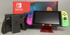 Nintendo Switch MOD.HAC-001(-01) V2 Splatoon 3 Blue/Yellow Joy-Con's ** Boxed **