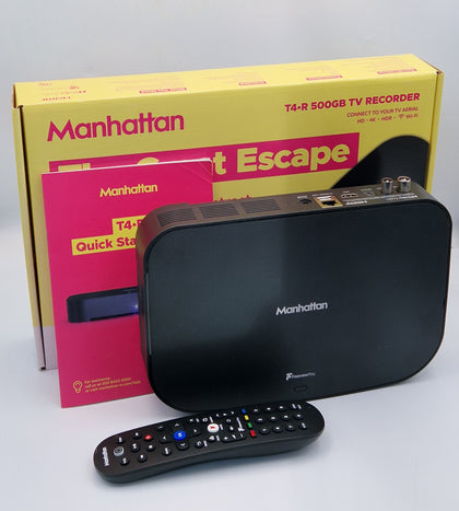 Manhattan Freeview Play T4.R 500GB TV Recorder with ethernet BOXED