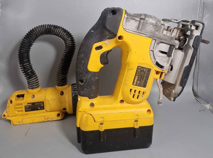 Dewalt DC308 Jig Saw With 1x Battery And Charger, With Dewalt DC509 Flashlight