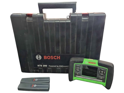 Bosch KTS 200 Handheld ECU Diagnostic Tool, Includes Carry Case, All Leads And 2 Scanners (Green/Black)