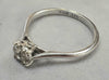 9ct white gold diamond solitaire ring 0.20ct Size Q 1/2