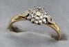 9ct Gold diamond cluster ring