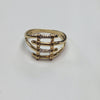 9CT GOLD SKELETON FINGER STYLE RING  2.59G SIZE R.5 PRESTON STORE