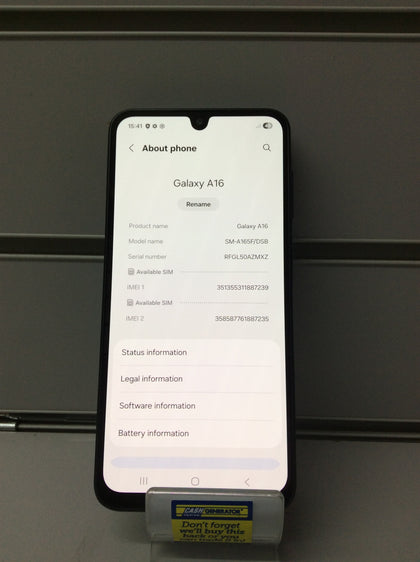 Samsung Galaxy A16 - 128GB Storage