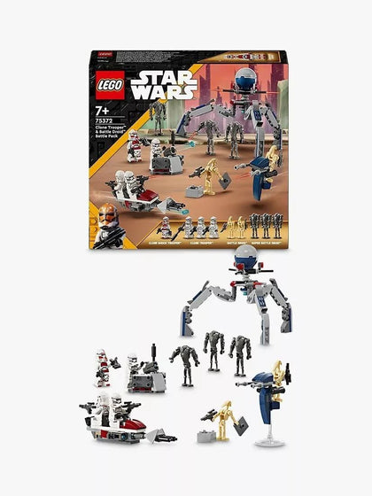 LEGO - 75372 Star Wars Clone Trooper & Battle Droid Battle Pack