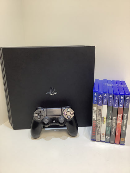 Sony Playstation 4 Pro 1TB Console + 7 games bundle