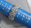 9ct White Gold Diamond Ring size N