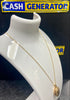 9ct Gold Chain and Locket 2.8g 18"