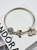 Pandora Moments Sparkling Bangle + Charms