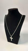 925 Sterling Silver Belcher Chain Necklace With Cross Pendant - 24" Long - 16.6 Grams *BRAND NEW*