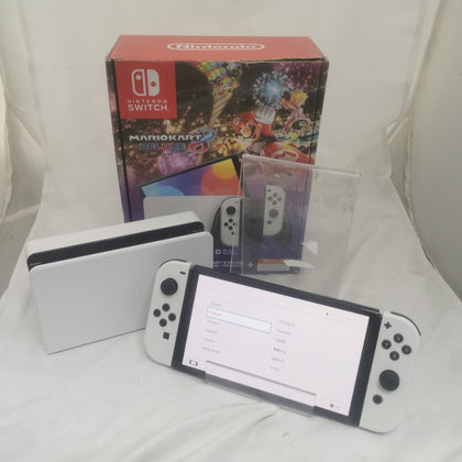 Switch Console, 64GB OLED + White Joy-Con, Boxed with Dock