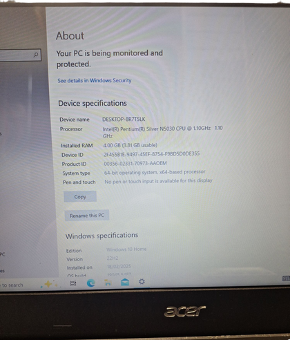 Acer Aspire 3 A314-32-P5Z8 14