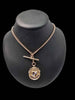 9ct Yellow Gold Albert Chain Necklace With Haslingden AMA Football League Medal Pendant & T-Bar - 16" Long - 26.12 Grams