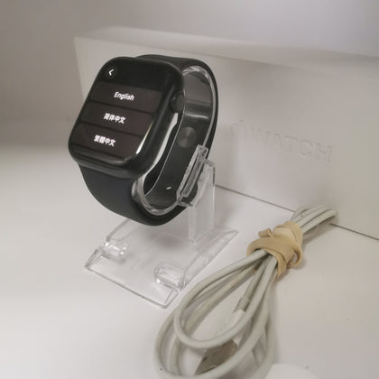 Apple Watch Series 8 (GPS), Midnight Aluminum, Black Rubber Strap, 45mm, Boxed