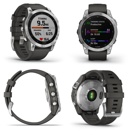 Garmin Fenix 7 Silver/Graphite Band - -