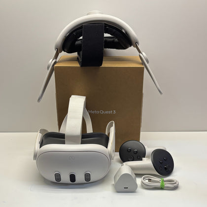 Meta Quest 3 VR Headset 128GB Boxed + Kiwi Design Head Strap