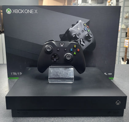 Xbox One X Console, 1TB, Black, Boxed With Controller