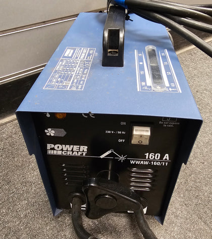 Power Craft Arc welder 160 Amp turbo fan cooled **Collection Only**