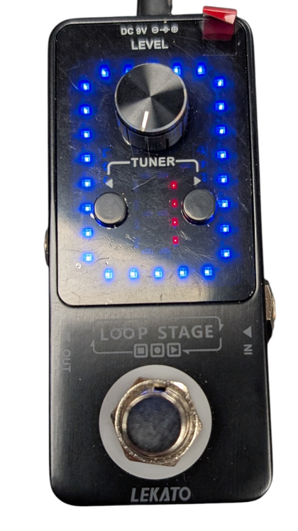 LEKATO Looper Effect Pedal - 9 Loop Pedal Tuner Function *BOXED*