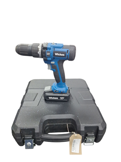 The Wickes 18V Cordless Brushless Combi Drill .BOXED WITH BATTERY AND CHARGER
