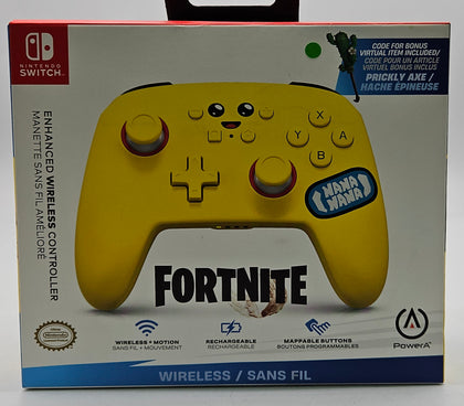 Officially Licensed PowerA Enhanced Wireless Controller For Nintendo Switch Fortnite Peely with Bonus Virtual Item Code [Nintendo Product] - [Purchase