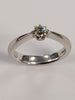 18ct White Gold Diamond Ring Size J